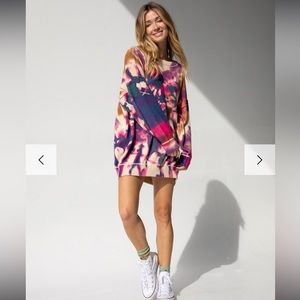 Taylor Oversized Sweater - Sunrise Tie-Dye Size L/XL